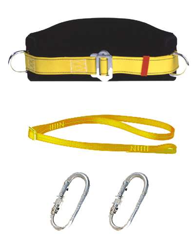 MURTRA 73480244 Cintura di posizionamento KIT BELT con 2 anelli a "D" in acciaio inossidabile